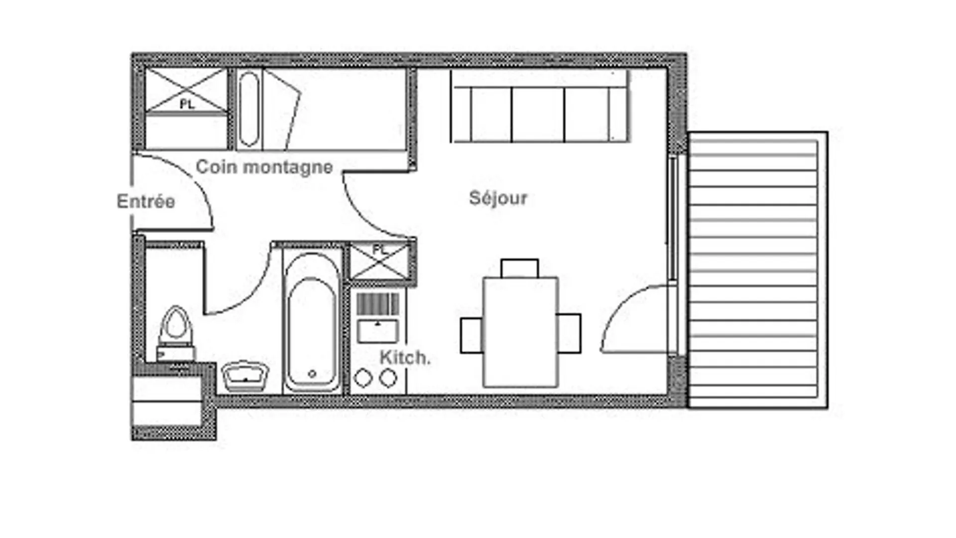 Studio Renove Proche Des Pistes Avec Balcon - Tout Equipe, 3 Pers., 2 Flocons Or - Fr-1-344-180 Saint-Martin-de-Belleville